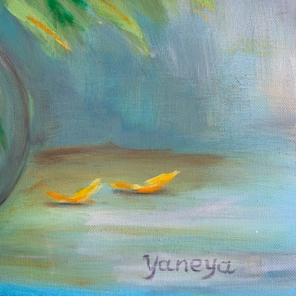 Original mixed media chrysanthemums, art floral painting Impressionism - Picture 10 of 12